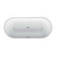 Ванна стальная Bette Lux Oval 3466-000 180 х 80 х 45 см с шумоизоляцией, белая (для удлиненного слив
