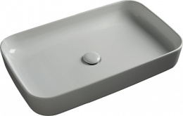 Kerasan Tribeca 460201 Раковина накладная 70х43 см, без отверстия под смеситель, цвет: белый