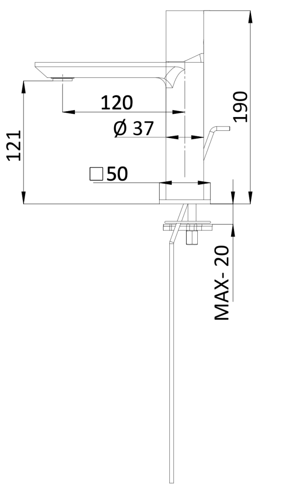 Фото Смеситель для раковины Remer Edge EG710BO, белый матовый