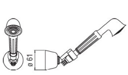 Душевой гарнитур Nobili (AD144/5BR)