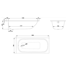 Фото Ванна BETTE FORM 2943-000 прямоугольная 160х75 цвет белый