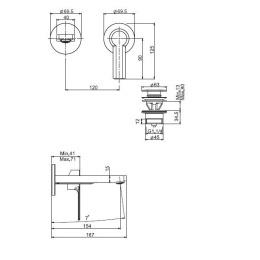 FIMA Carlo Frattini Mast F3141X8CR Смеситель для раковины