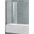Шторка на ванну Cezares Liberta-V-1-90/155-C-Cr 90 x 195 см, стекло прозрачное, профиль черный