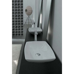 Раковина 40 см ArtCeram Jazz (JZL002 01 50) белый черный