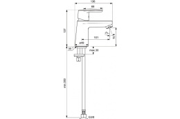 Фото Смеситель Ideal Standard Vito B0407AA для умывальника без донного клапана