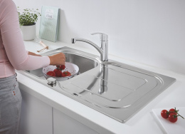 Grohe K300 31563SD0 Мойка для кухни из нержавейки, 1 чаша с крылом