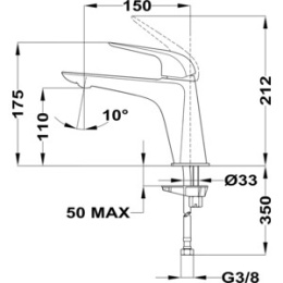Фото Тека-ITACA 6712102G3 смеситель для ванны и душа розовое золото