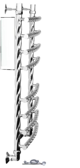 Полотенцесушитель Двин R BRAID electro 80/50 1"-3/4"-1/2" Электрический ТЭН справа К эл, Белый (4627