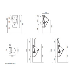 Писсуар GSI Community 909811 подвесной Белый без крышки
