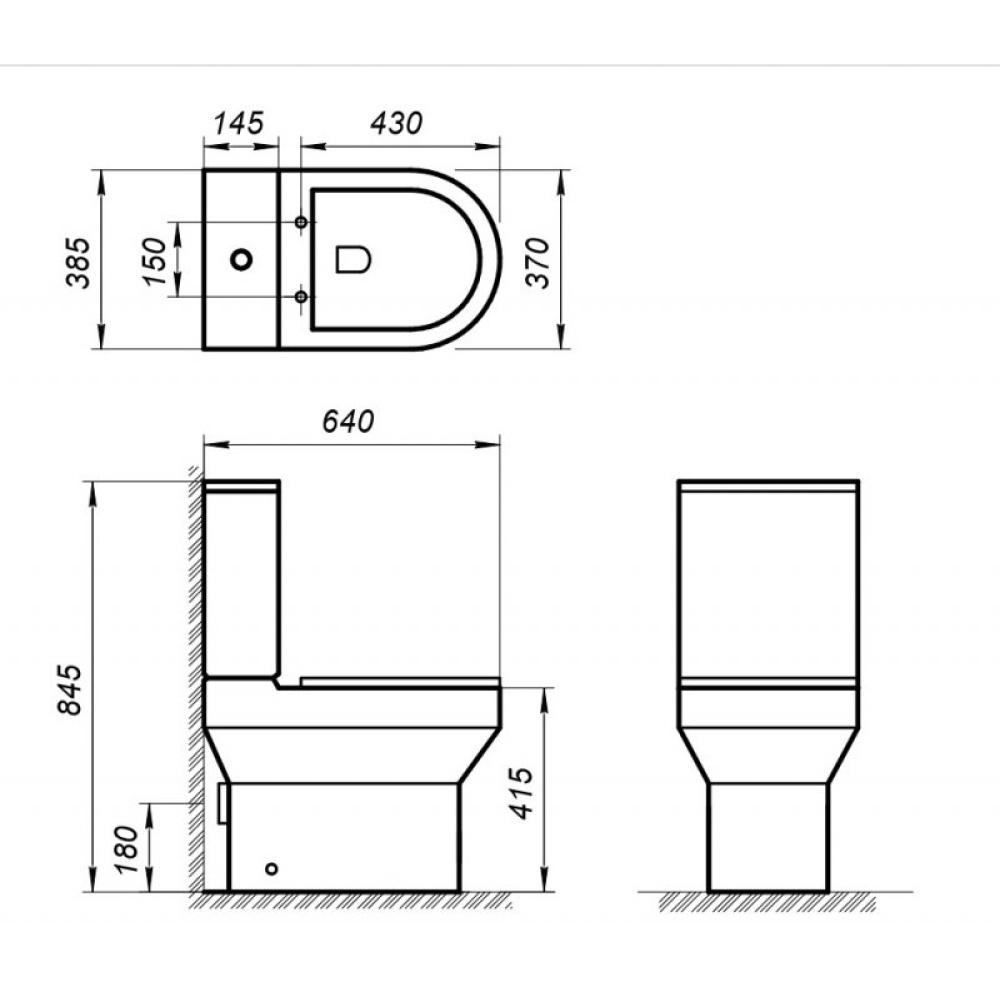 Чаша напольного унитаза BelBagno NORMA BB339CPR