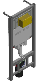 Инсталляция Jacob Delafon E21747RU-00 с безободковым унитазом Struktura compact EDF102, сиденье микр