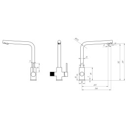 Фото Смеситель для кухни Paini Primavera PRCR6433VEB90 хром