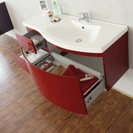 Мебель для ванной Belbagno Prospero 120см правый красный