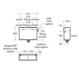 Фото Ideal Standard S8112AA бачок скрытого монтажа с сенсорной клавишей