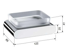 Фото Remer Lounge LN10BG Мыльница подвесная (матовое стекло | золото шлифованное)