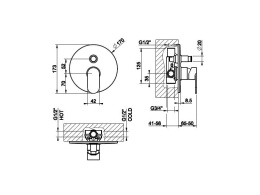 Смеситель для ванны Gessi Bagutta (35956#031) хром