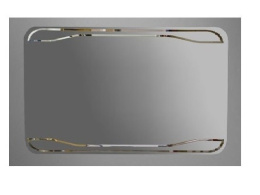 Зеркало Kerasan Waldorf 740601 100 с выключателем