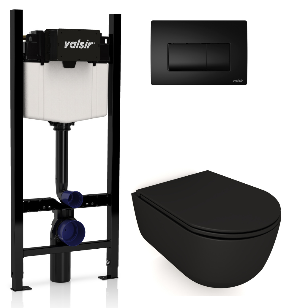 KIT VSBM 7334NEMT Slim P1 Комплект инсталляции 4 в 1, WINNER S BLOCK VS0853202, унитаз DREAM 7334NEM