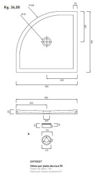 Фото Cielo Sessanta PDCI690 Душевой керамический поддон