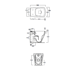 Крышка-сиденье Simas Baden Baden BB004bi/cr микролифт