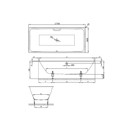 Фото Ванна стальная 170х80 Bette Loft 3171-000 с шумоизоляцией, встраиваемая