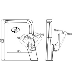 Смеситель BelBagno Nota NOT-LAM-CRM для кухонной мойки