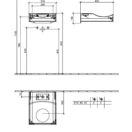 Консоль для раковины A79480NH VILLEROY&BOCH MY NATURE, 375 x 115 x 450 мм