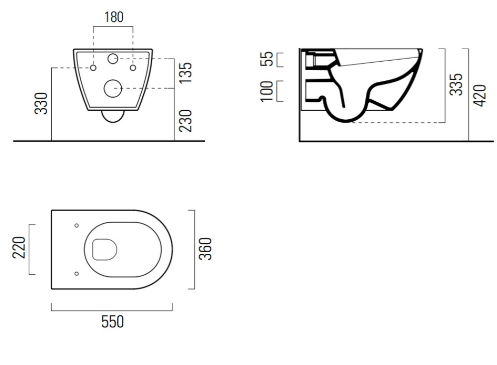 Унитаз подвесной GSI Pura 881526