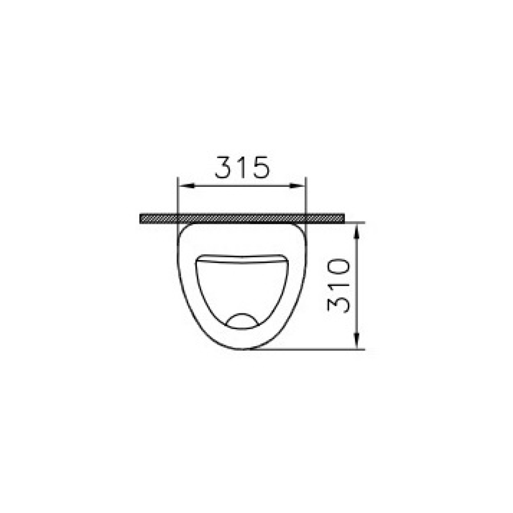 Подвесной писсуар Vitra Arkitekt (6201B003-0199) белый