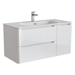Тумба c раковиной IDDIS Edifice EDI10W1i95 подвесная белая