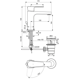 Смеситель для раковины Ideal Standard BC688AA