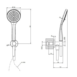 Душевой комплект Gessi Emporio shower (38723#149) Finox