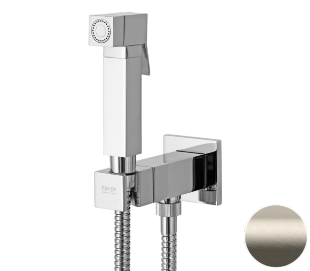 Фото Гигиенический душ со смесителем Remer Absolute Q64XV, сталь