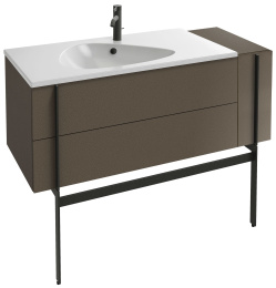 Тумба под раковину Jacob Delafon Nouvelle Vague 120 см, EB3034-G1C, 3 ящика, с выступом, цвет - белы