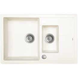 Мойка IDDIS Vane G Granucryl белая 1 1/2 чаши 780*500 V20W785i87
