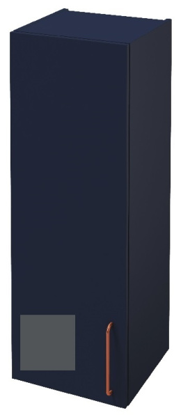 Шкаф-пенал Jacob Delafon Odeon Rive Gauche 40 см, EB2571G/D-RX-M53, цвет серый антрацит матовый, руч