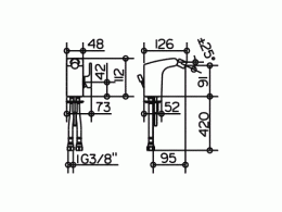 Смеситель для биде Keuco Elegance 51609010000, хром