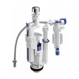 Механизм смыва для навесного среднего бачка Kerasan Retro 751390 (хром)