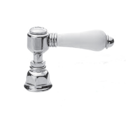 Смеситель Nicolazzi P.M. Blanc 1432CR78 для раковины, ручка белая керамика, хром