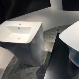 Фото Azzurra Hera HELF06343T0MBI*1 Раковина 63х43х85 см, 1 отв., цвет: белый