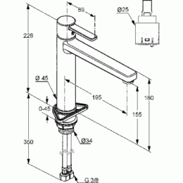 Фото Смеситель для кухни Kludi Zenta (389738675) черный