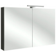 Шкаф зеркальный Jacob Delafon 100 см, EB1365-N21, со светодиодной подсветкой, цвет - серый титан гля