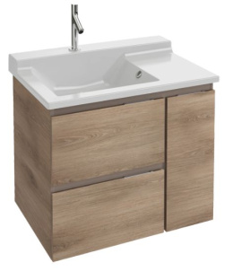 Тумба под раковину Jacob Delafon Soprano 80 см, EB1330-E10, цвет - квебекский дуб