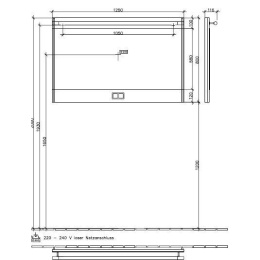 Зеркало 988600BM VILLEROY&BOCH Central Line, 1250 x 810 x 150 мм