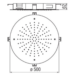 NOBILI AD139/105CR Верхний душ (хром)