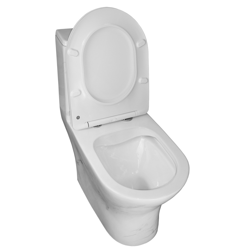 Унитаз-моноблок Azario (AZ-8618M) Белый мрамор