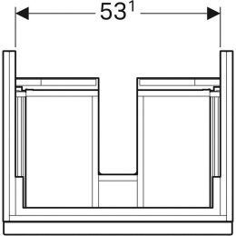 Geberit iCon 841261000 Тумба для раковины, с ящиками выдвижными
