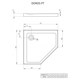 Акриловый поддон для душа Radaway Doros PT 90x90x5 белый SDRPT9090-01
