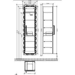 Шкаф-пенал A65301BK VILLEROY&BOCH AMADEA, 400 540 x 1800 1940 x 400 mm