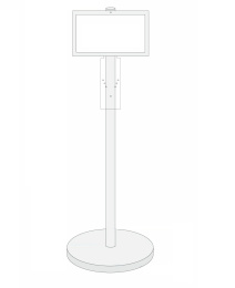 Фото Стойка мобильная для дозатора Nofer PT100G.W белая